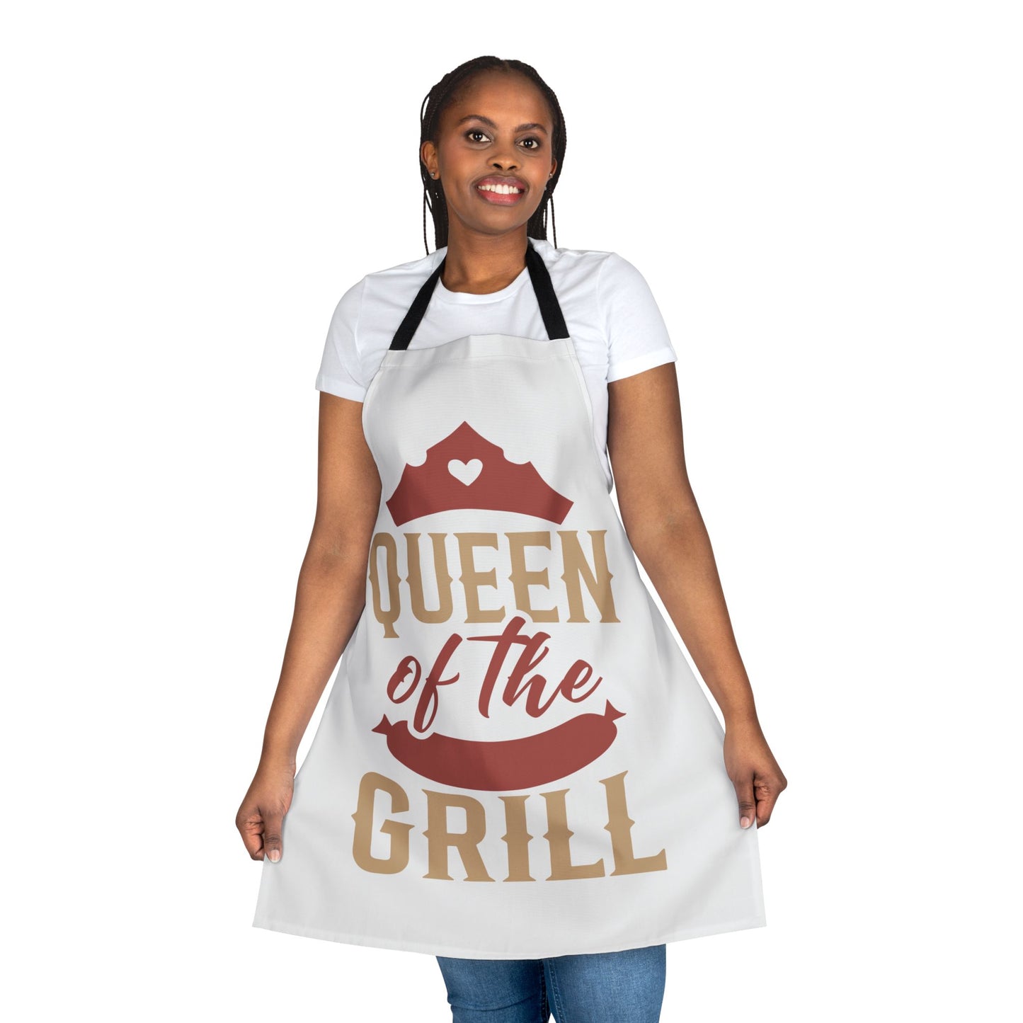 Queen of the Grill BBQ Apron — Funny Grilling Gift for Dad, Father’s Day & Cookouts by Printify