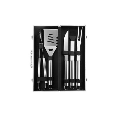 Aluminum Box BBQ Grill Set with Stainless Steel Tools by Endo33 Markets
