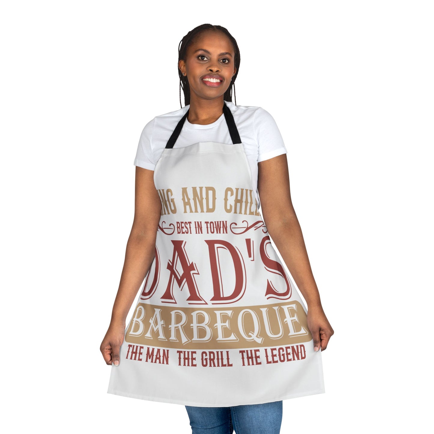 Dad's Barbeque Apron — "The Man The Grill The Legend" BBQ Gift for Father’s Day by Printify