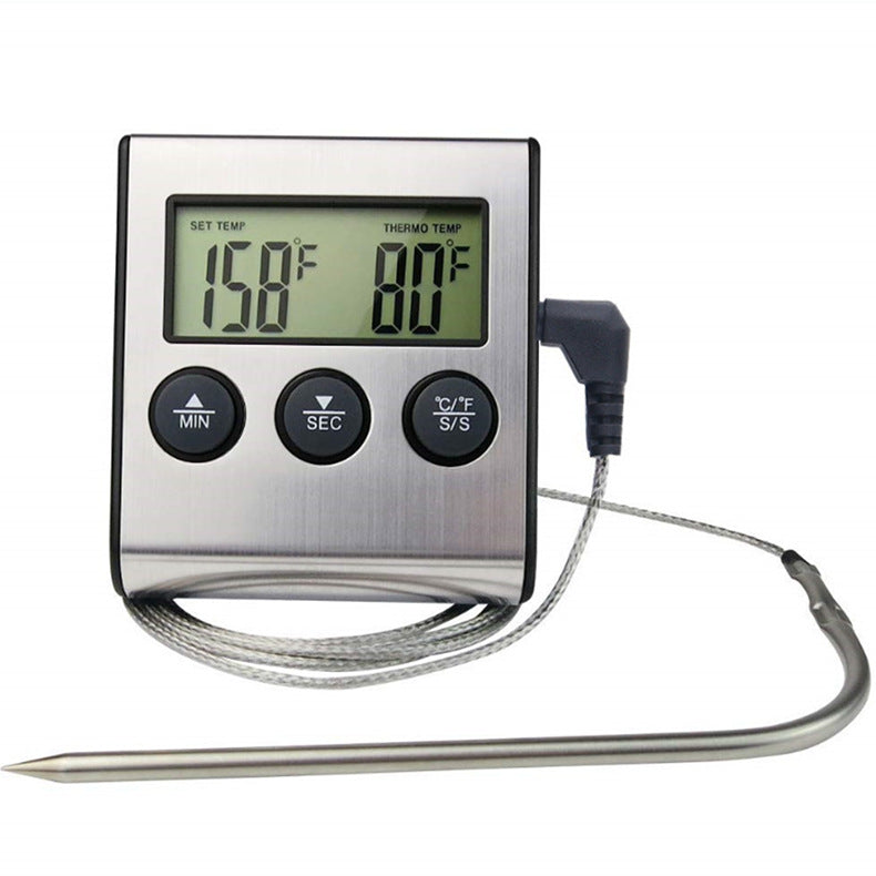 Multifunctional Stainless Steel Food Thermometer for BBQ by Endo33 Markets