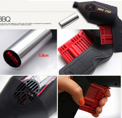 Portable Hand-Pump BBQ Blower for Outdoor Cooking by Endo33 Markets
