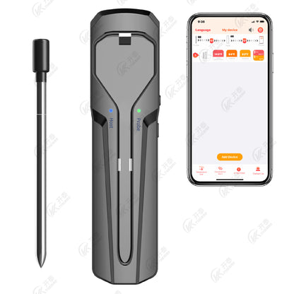 Wireless BBQ Meat Thermometer with Bluetooth for Cooking by Endo33 Markets