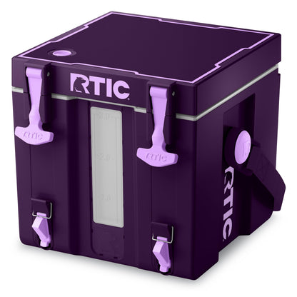 RTIC Halftime Water Cooler 3 Gallon Portable Carrier Container Drink Beverage Dispenser Stackable with 2 Taps Bottleless BPA-Free Sports Camping BBQ Parties Picnic Plum/Lavender by Endo33 Markets