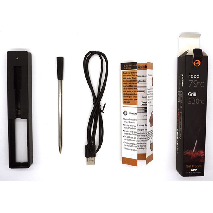 Wireless Bluetooth BBQ Meat Thermometer with App by Endo33 Markets