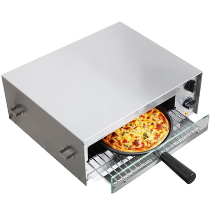 CROSSON Countertop Electric Frozen Pizza Oven For Indoors with 30-minitue TimerGlass Door and Interior LightCommercial Pizza Maker for Restaurant and Home Use120V/1550W (13 Inch) by Endo33 Markets