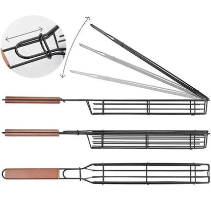 Stainless Steel BBQ Cage for Meat and Vegetables by Endo33 Markets