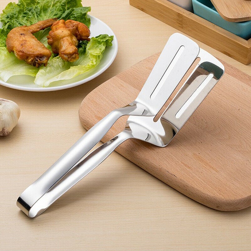 Stainless Steel BBQ Clip Tongs for Cooking and Grilling by Endo33 Markets