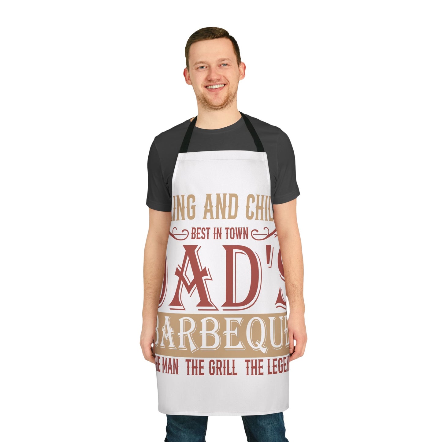 Dad's Barbeque Apron — "The Man The Grill The Legend" BBQ Gift for Father’s Day by Printify
