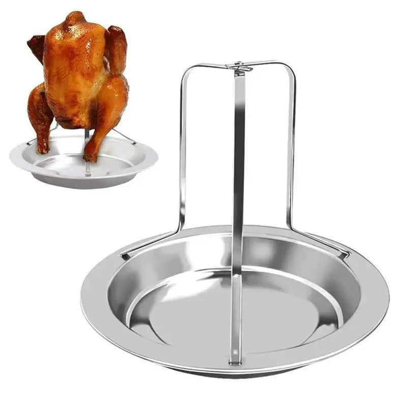 Stainless Steel Chicken Roaster Rack for BBQ & Turkey by Endo33 Markets