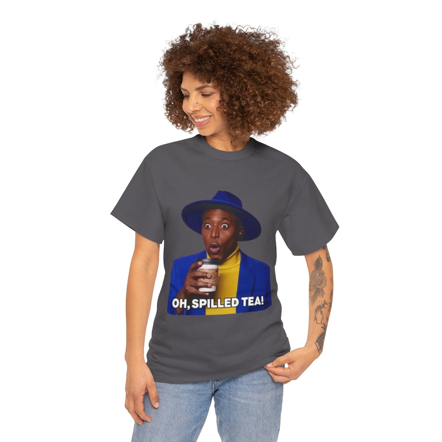 Unisex Heavy Cotton Tee Oh Spilled Tea