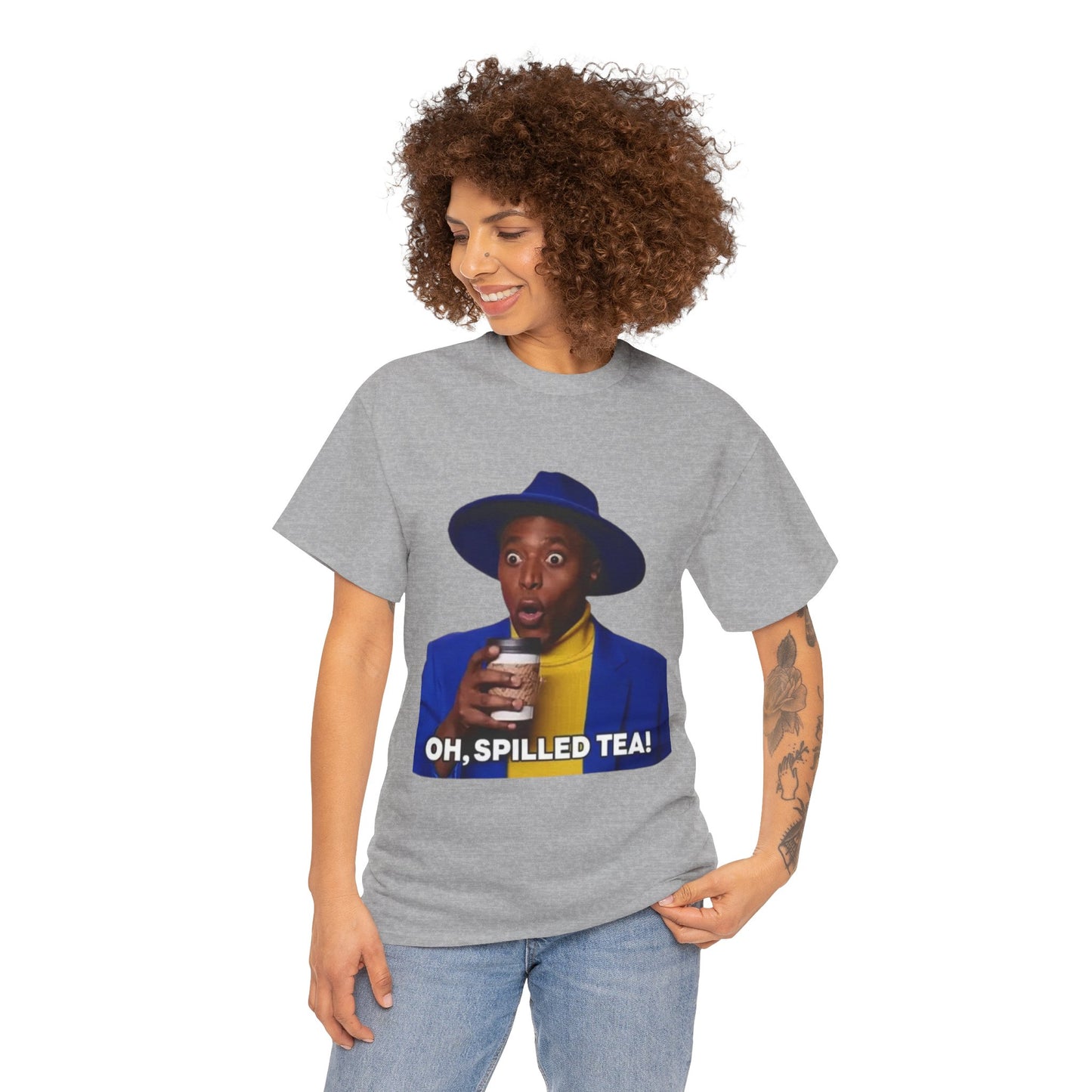 Unisex Heavy Cotton Tee Oh Spilled Tea
