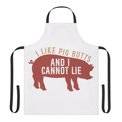 I like Pig Butts and I can Not Lie Apron — Funny Grilling Gift for Dad, Father’s Day & Cookouts by Printify