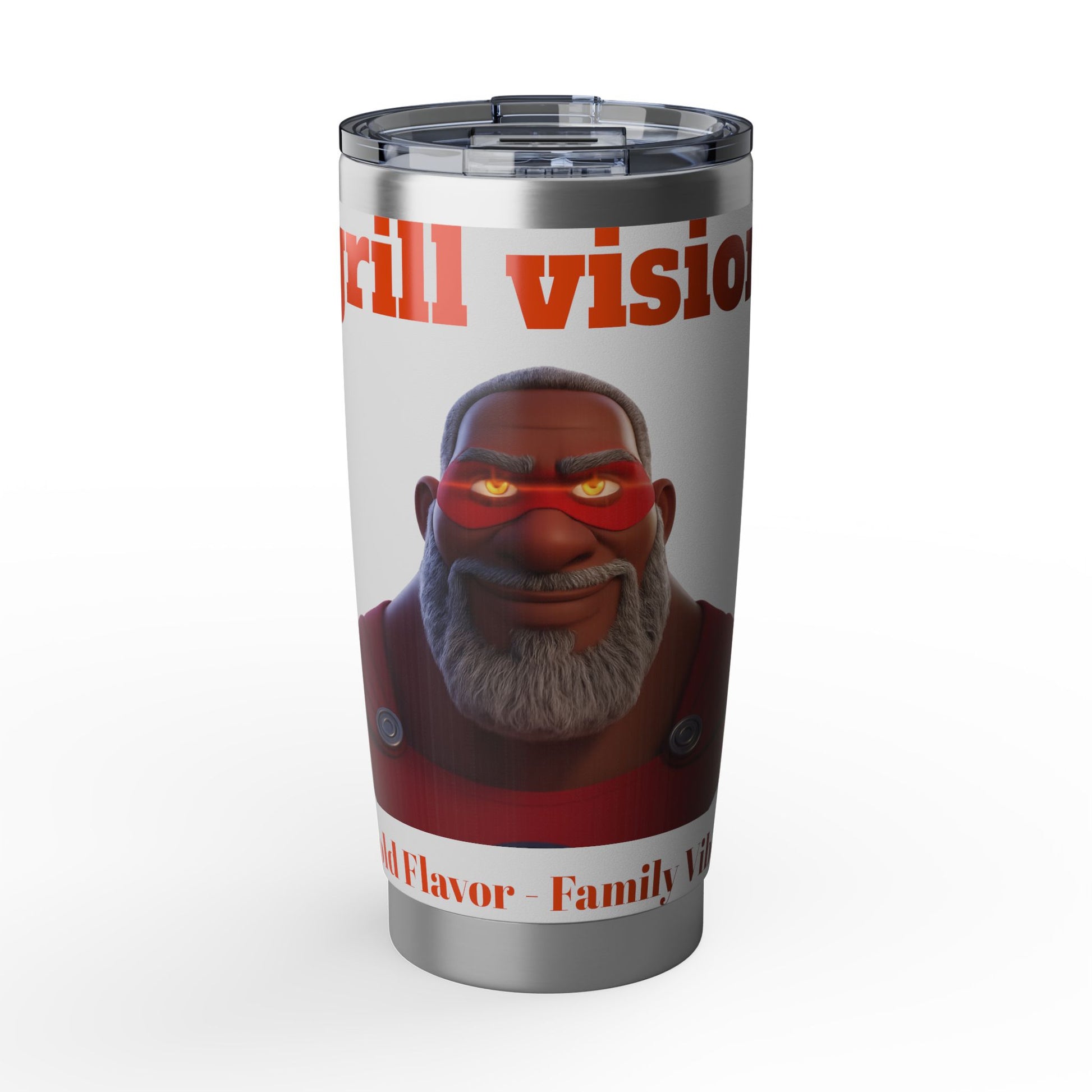 Tumbler — "Vagabond" 20oz Insulated Travel Cup with Bold Character Art by Printify