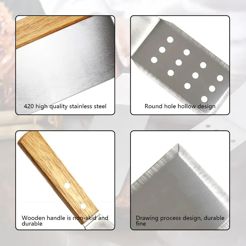 8pcs Stainless Steel BBQ Tools for Outdoor Cooking by Endo33 Markets