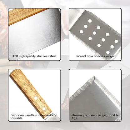 8pcs Stainless Steel BBQ Tools for Outdoor Cooking by Endo33 Markets