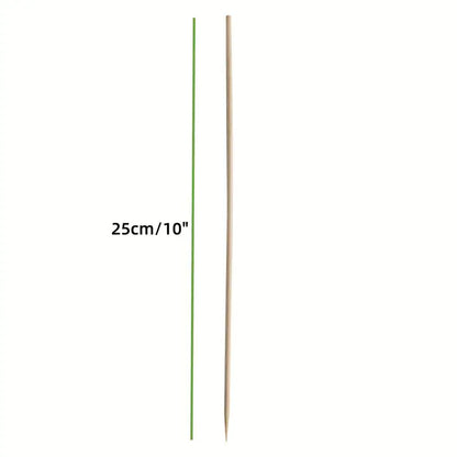 100 Natural Bamboo Skewers for BBQ and Parties by Endo33 Markets