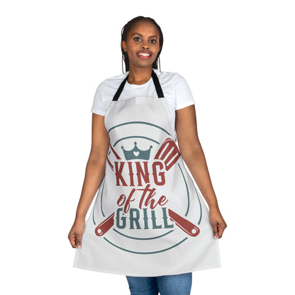 King of the Grill BBQ Apron — Funny Grilling Gift for Dad, Father’s Day & Cookouts by Printify
