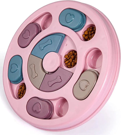 Generic Dogs Food Puzzle Feeder Toys for IQ Training Interactive Dog Toys for Training Toys for Large Medium Small Smart Dog Pink by Endo33 Markets