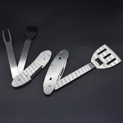 Multifunctional BBQ Tool Set with Stainless Steel Utensils by Endo33 Markets