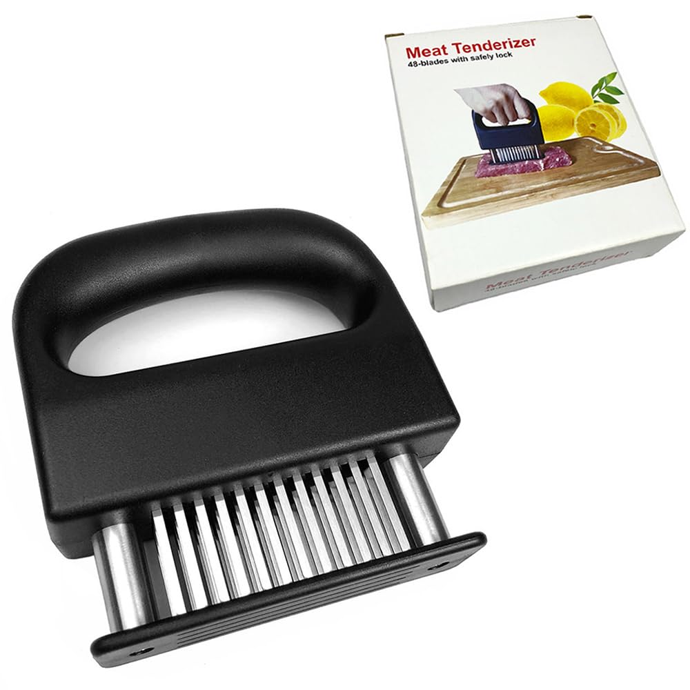 Meat Tenderizer Tool 48 Blade Meat Poultry Tenderizer Hand Held Meat Tenderizer Needle Tool for Beef Pork Chicken BBQ by Endo33 Markets
