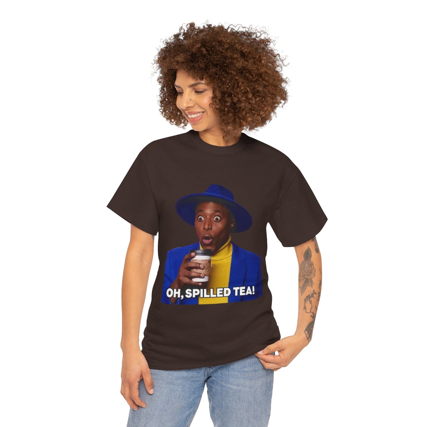 Unisex Heavy Cotton Tee Oh Spilled Tea