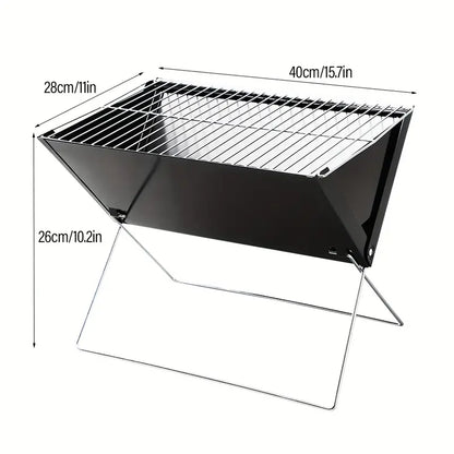 Portable Foldable BBQ Grill for Family Outdoor Use by Endo33 Markets