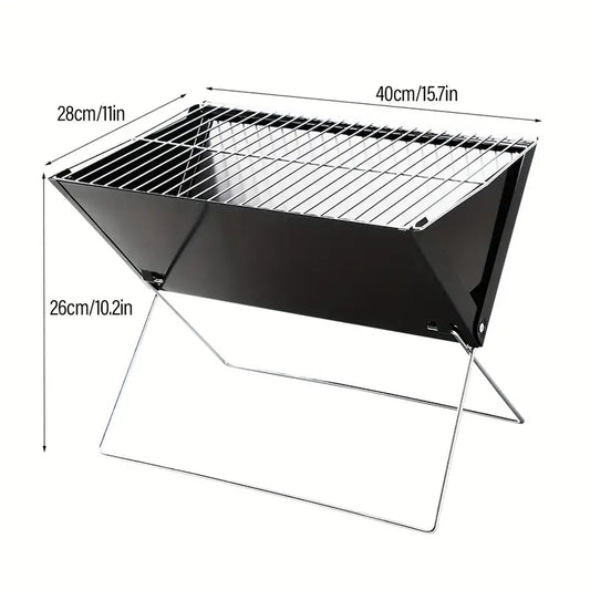 Portable Foldable BBQ Grill for Family Outdoor Use by Endo33 Markets