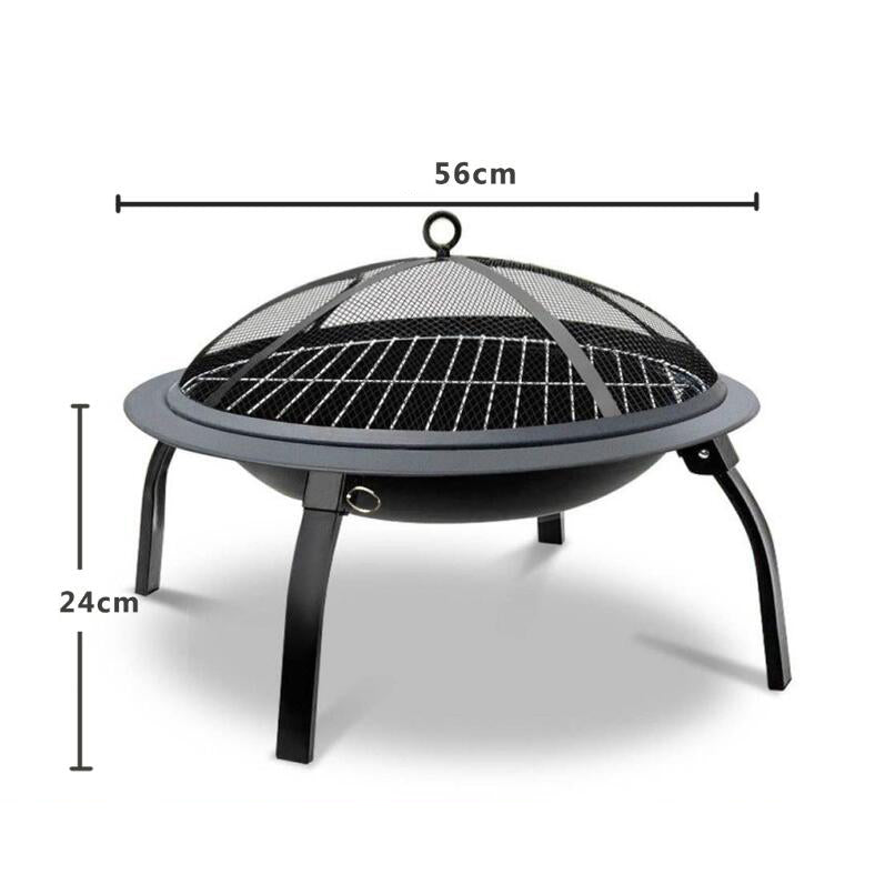 Folding Portable BBQ Charcoal Grill by Endo33 Markets