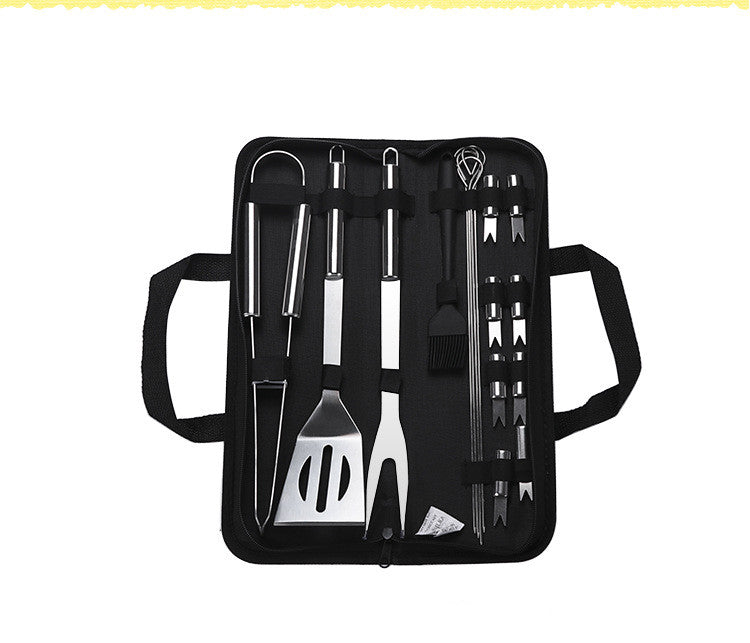 20-Piece Stainless Steel BBQ Tool Set for Grilling by Endo33 Markets