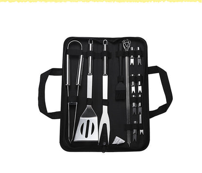 20-Piece Stainless Steel BBQ Tool Set for Grilling by Endo33 Markets