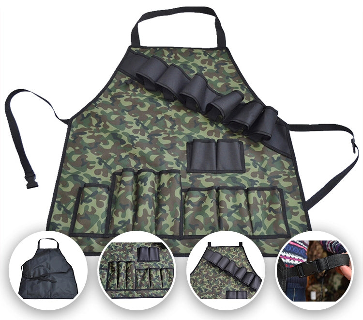 Outdoor Camouflage BBQ Apron and Camping Set by Endo33 Markets