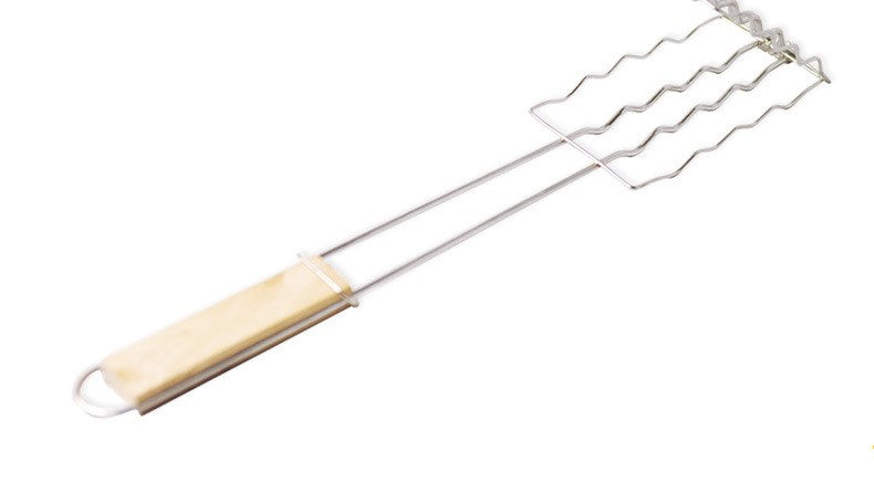 BBQ Accessories with Wooden Handle Tongs for Meat & Veggies by Endo33 Markets