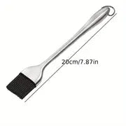 Silicone BBQ Brush with Stainless Steel Handle by Endo33 Markets