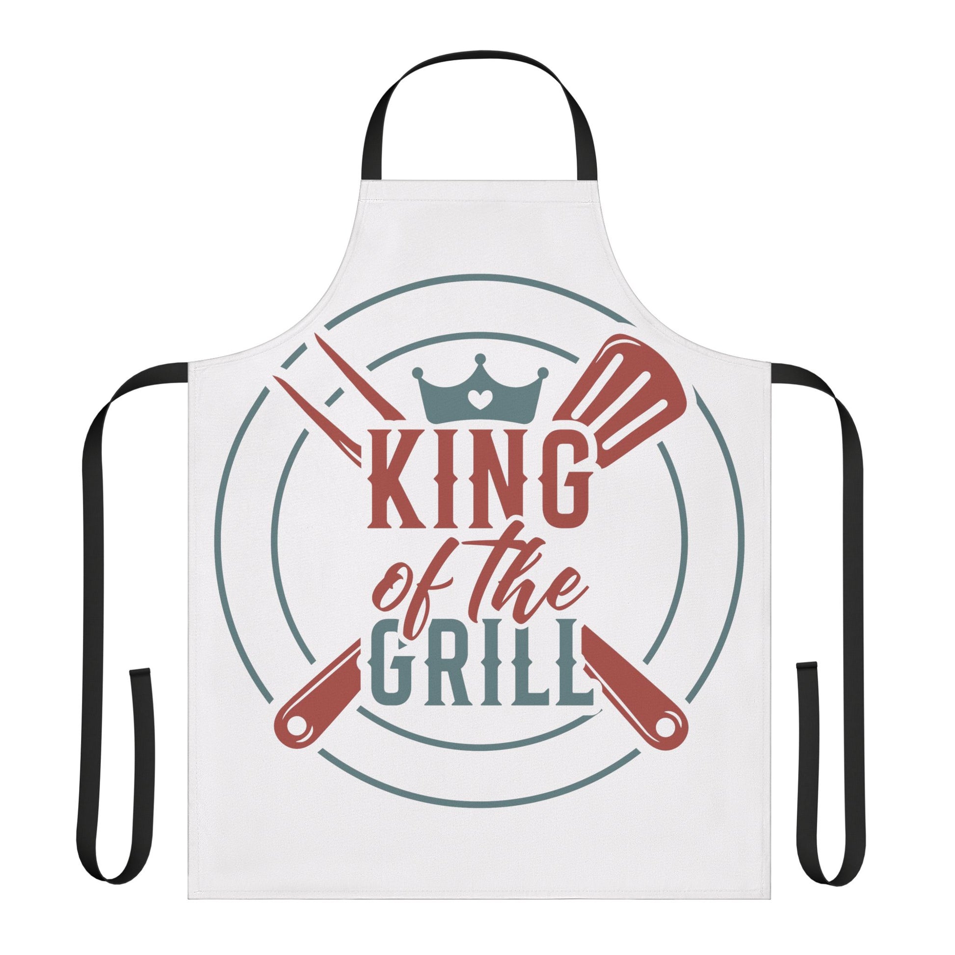 King of the Grill BBQ Apron — Funny Grilling Gift for Dad, Father’s Day & Cookouts by Printify