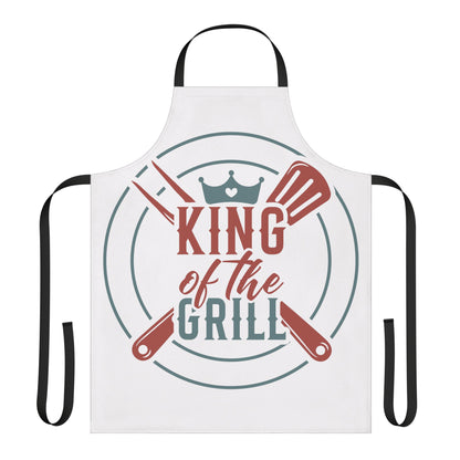 King of the Grill BBQ Apron — Funny Grilling Gift for Dad, Father’s Day & Cookouts by Printify