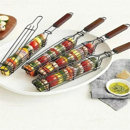 Stainless Steel BBQ Cage for Meat and Vegetables by Endo33 Markets