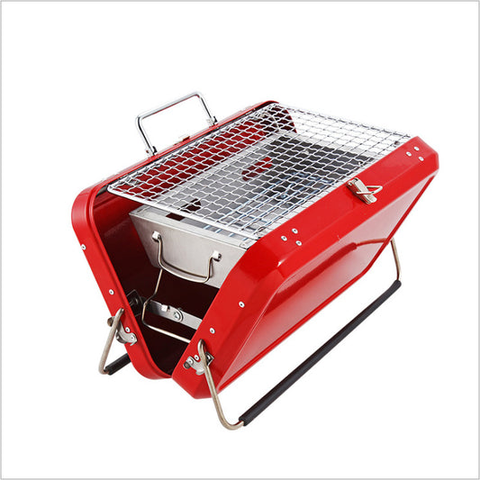 Portable Luggage Style Outdoor Barbecue Rack by Endo33 Markets