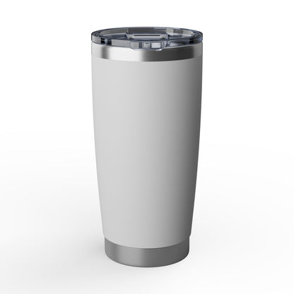 20oz Tumbler — “Oops Too Much Gas” Funny Grilling Explosion Stainless Travel Mug by Printify