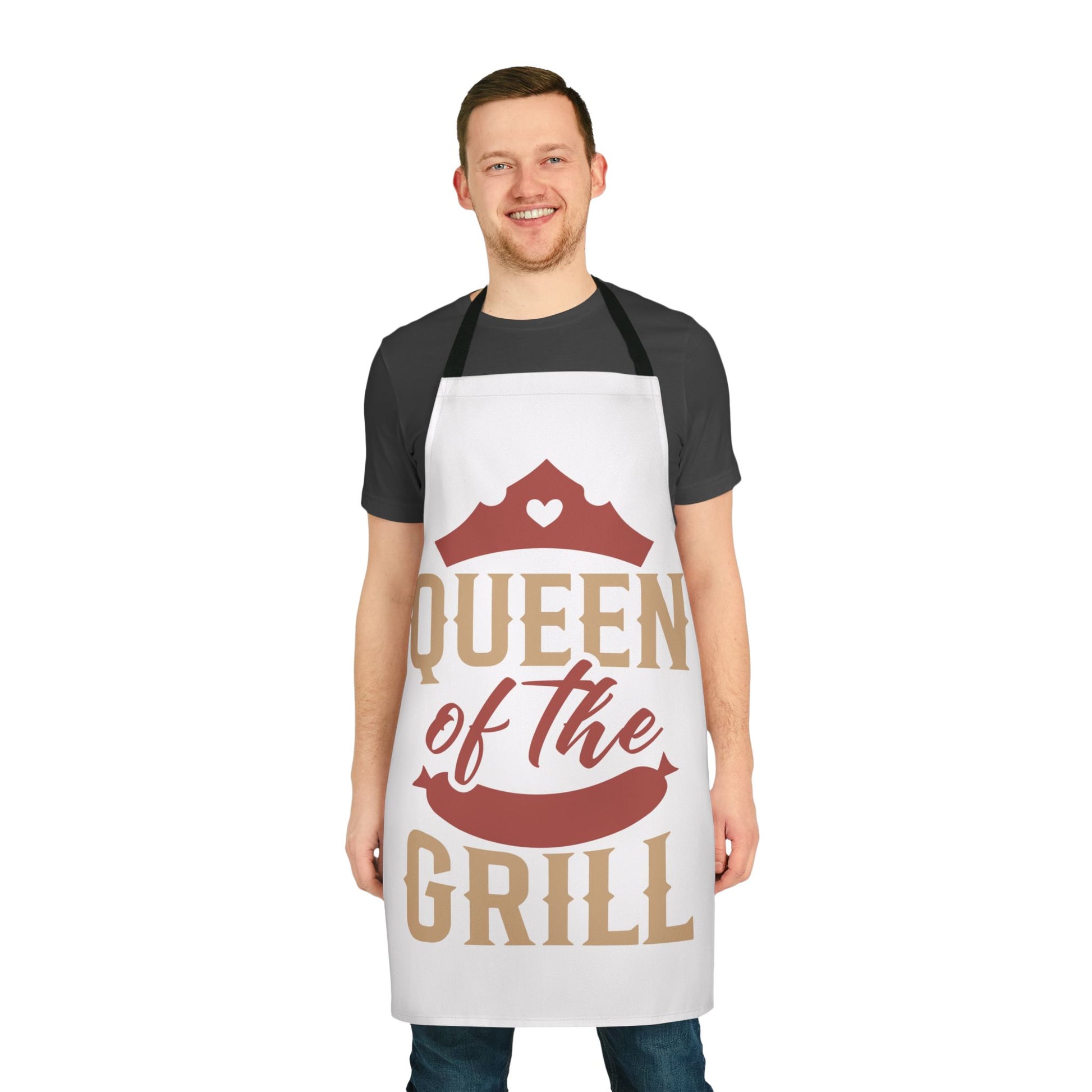 Queen of the Grill BBQ Apron — Funny Grilling Gift for Dad, Father’s Day & Cookouts by Printify