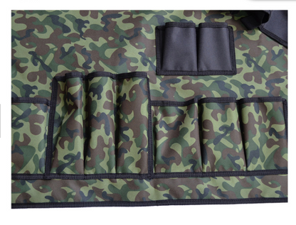 Outdoor Camouflage BBQ Apron and Camping Set by Endo33 Markets