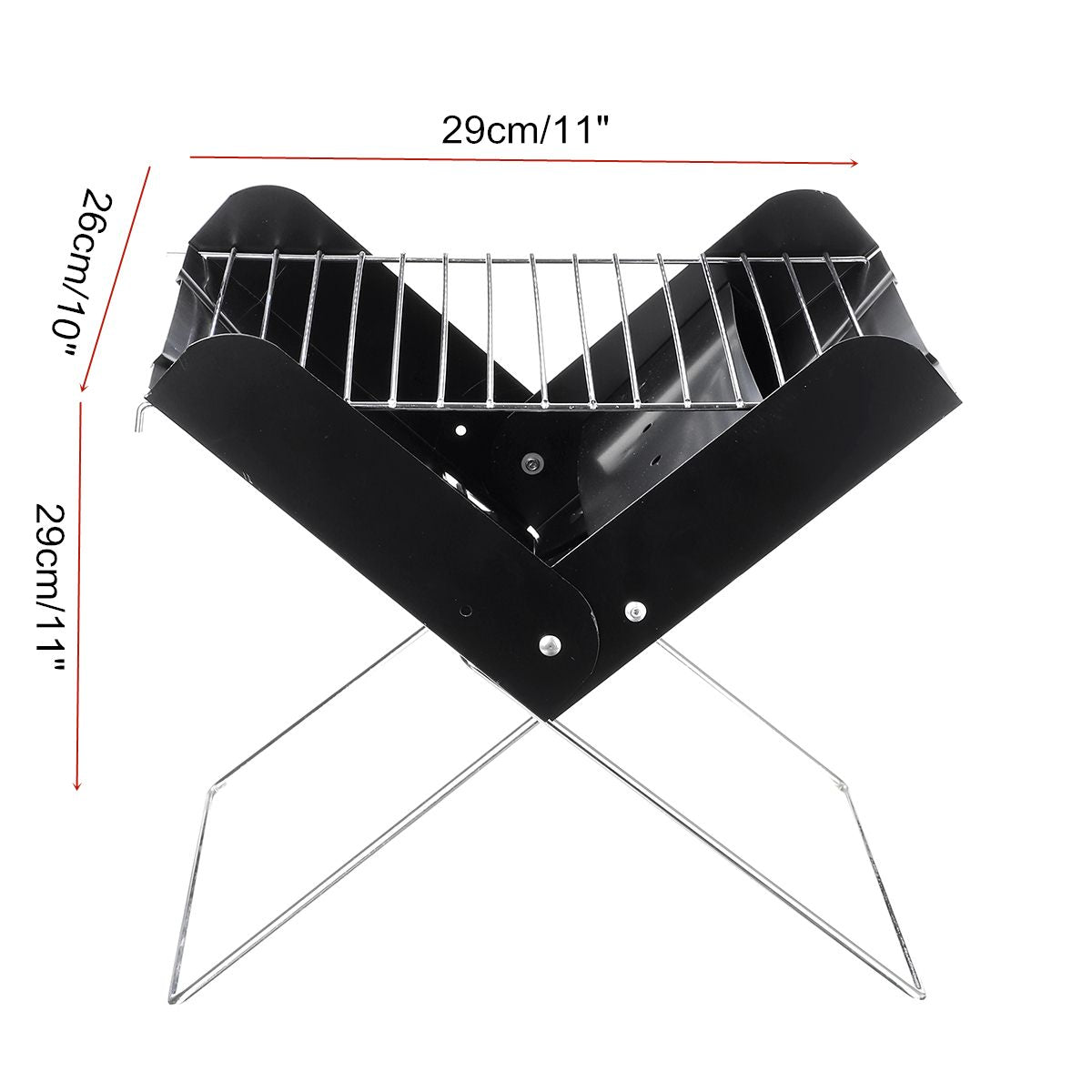 Outdoor Folding BBQ Grill - Small X-Type Design by Endo33 Markets
