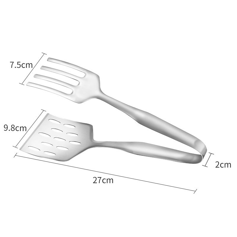 Stainless Steel BBQ Spatula and Food Clip Utensils by Endo33 Markets