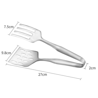 Stainless Steel BBQ Spatula and Food Clip Utensils by Endo33 Markets