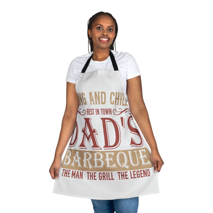 Dad's Barbeque Apron — "The Man The Grill The Legend" BBQ Gift for Father’s Day by Printify