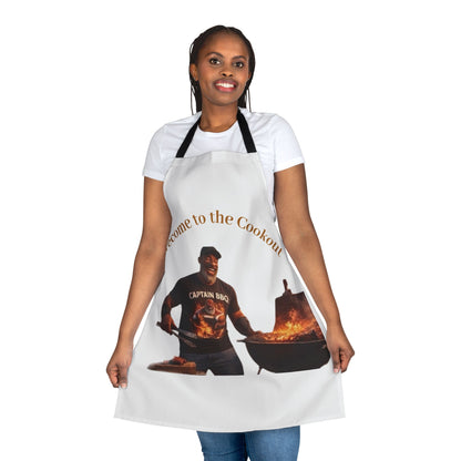 BBQ Cookout Apron — "Welcome to the Cookout" Grilling Apron by Printify