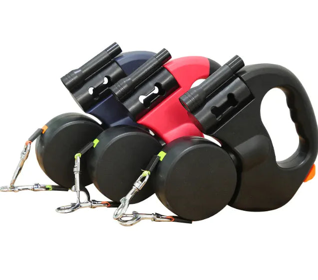 Auto Double Dog Leash by Endo33 Markets