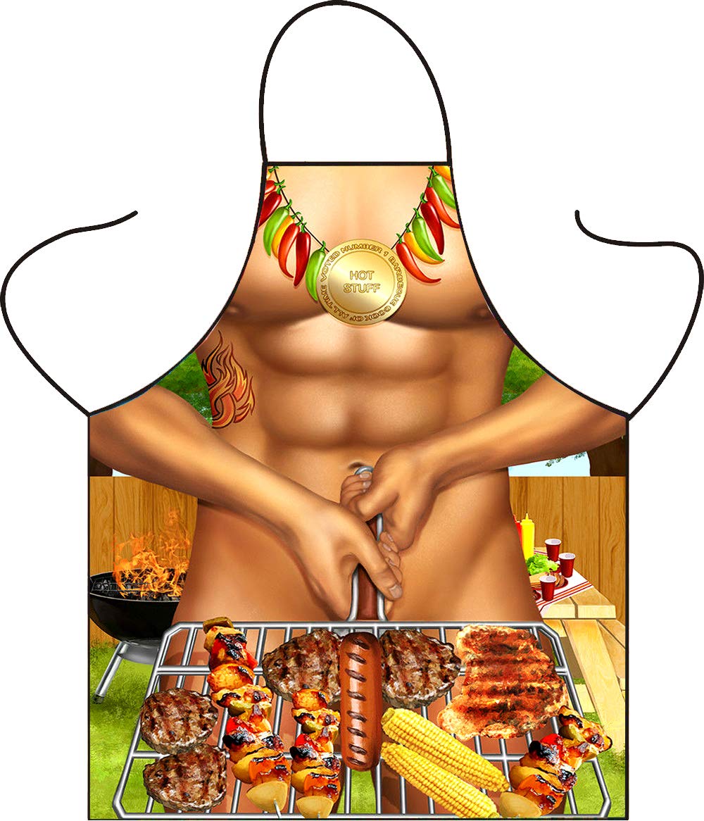 sloHEXtted Kitchen Sexy Funny Adult Bib Apron for Cooking BBQ Baking Grilling - Cute Party Apron for Men Women Chef Comic Character Apron Party Cosplay Pretend Costume by Endo33 Markets