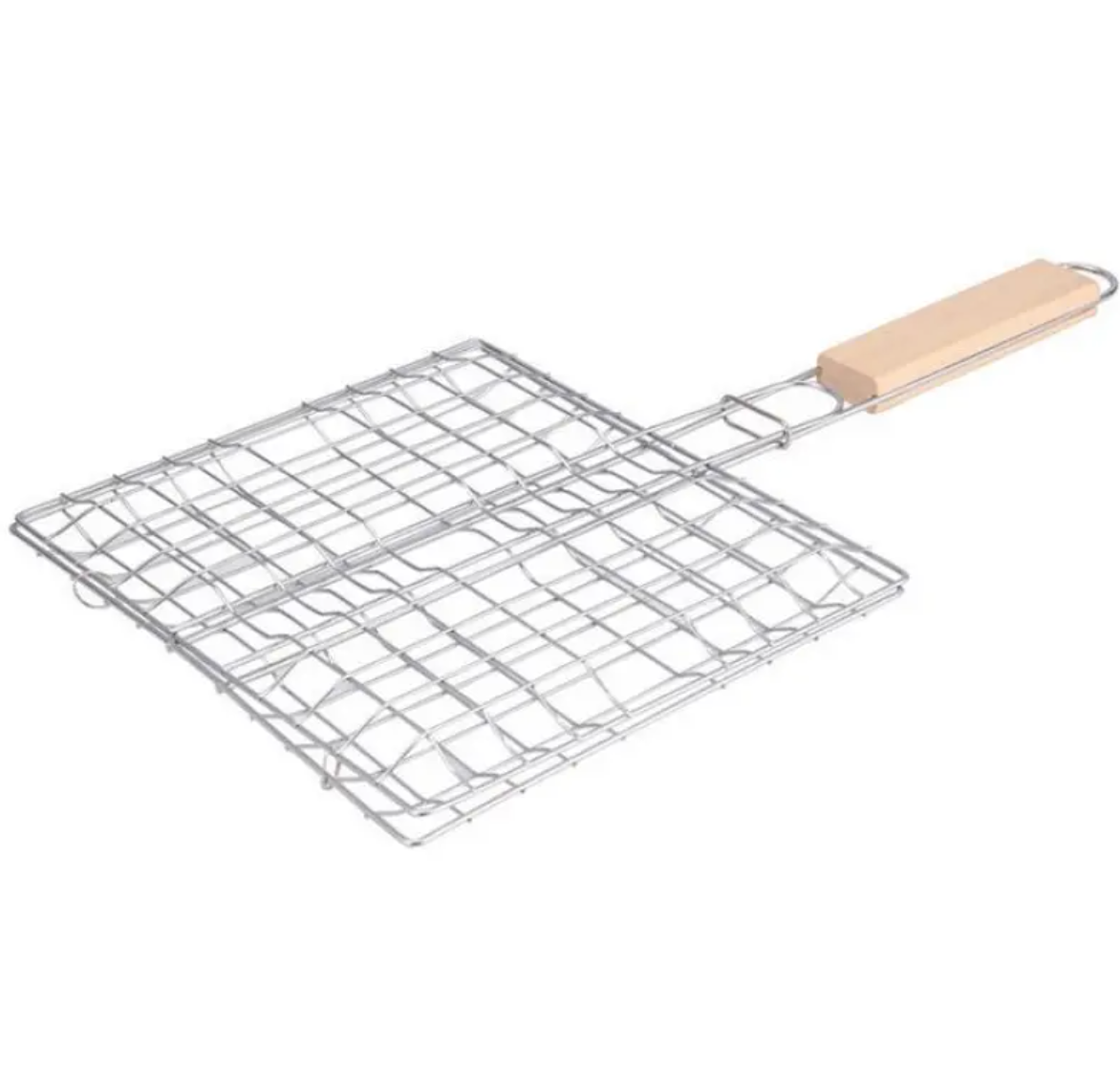 Square Outdoor Grill with Wooden Handle by Endo33 Markets