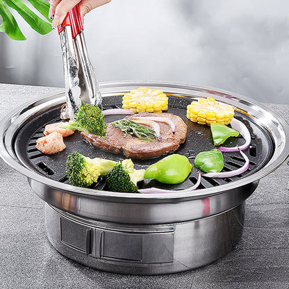 Portable Stainless Steel Korean Charcoal BBQ Grill by Endo33 Markets