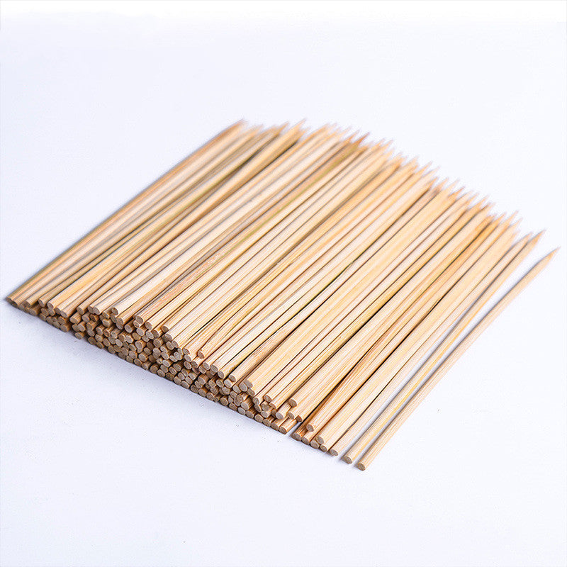 Disposable Bamboo Skewers for BBQ - 15cm Length by Endo33 Markets